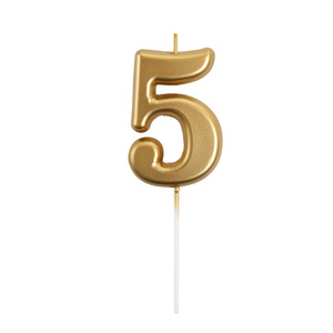 Candele di <span class=keywords><strong>Compleanno</strong></span> Numerate da 0 a 9 Placcate in Oro, in Paraffina Inodore, Ecologiche e Creative, Decorazione per Torte per Bambini, Barrette Pasquali - Product Image 6