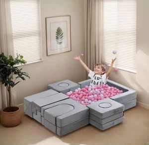 Sofá Modular de Tela para Bebés, Sofá Seccional Compresible, Sofá de Bloques de Espuma de Alta Densidad para Niños, Sofá Moderno de Tela - Product Image 6