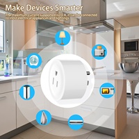 Prise intelligente WiFi Tuya FY11 |   Mini-prise certifiée CE |   Minuterie à commande vocale et par application |   Fonctionne avec Alexa Google Home |   10A/16A