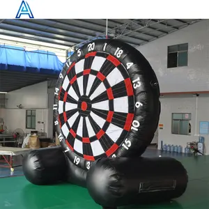 China factory commercial inflatable football goal target soccer shot darts board game for soccer toss board