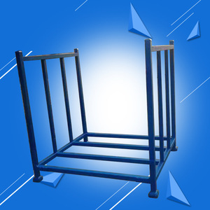 Étagère d'entrepôt en acier, colonne 40x40mm, poutre 1,5mm, empilable, 1 niveau, bleue, type principal, assemblage par vis - Product Image 1