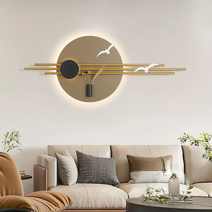 Lámpara de Pared LED de Hierro Minimalista Moderna con Estilo de Lujo Ligero para Sala de Estar, Dormitorio, Ambiente Creativo, Iluminación para Hotel y Sala de Exposiciones - Product Image 5