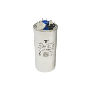 Condensatore SMD CBB65 450V 25 + 3uf condensatore di avvio antideflagrante Film condensatore ad alta tensione per condizionatore d'aria