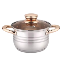 Batterie de cuisine moderne de 12 pièces en acier inoxydable, poêles à soupe antiadhésives haut de gamme, Woks, cuisinière à gaz à induction minimaliste, compatible avec la maison