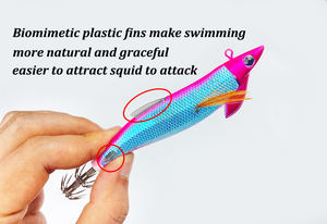 Anzuelo de calamar japonés <span class=keywords><strong>yo</strong></span>-<span class=keywords><strong>zuri</strong></span>, señuelo de pesca de madera dura, camarón, <span class=keywords><strong>EGI</strong></span>, calamar, pulpo - Product Image 6