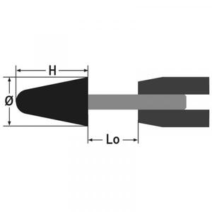 ล้อเพลาติดตั้งเบต้า111110021, คอรันดัมสีชมพูขัด, ผูกมัดเซรามิก, กลม, รูปทรงกรวย (หลายแพ็ค) - Product Image 4