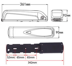 Ebike 배터리 상자 및 랙에 대한 산악 자전거 용 SSE-046 Hailong DIY 배터리 케이스 - Product Image 2