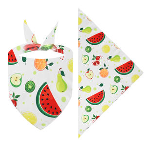 Syal hewan peliharaan kustom bib segitiga dapat dicuci saputangan anak anjing merek bisa disesuaikan Bandana anjing dengan Logo - Product Image 3