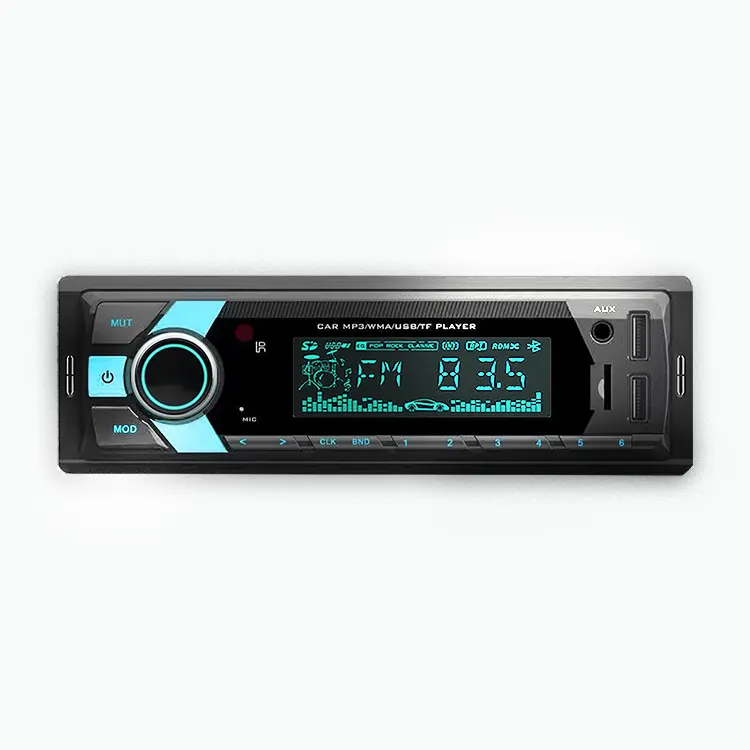 1DIN ISO socket LCD new display BT 2usb fm transmitter car tape mp3 player car dvd player