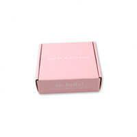 Rosa gedruckte benutzer definierte Logo Beauty Kleidung Mailer Box E-Flöte Wellpappe Versand box für Schuhe Verpackung Aufbewahrung sbox