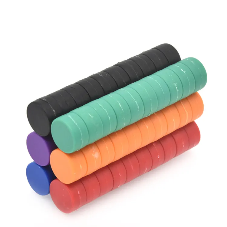 ABS mıknatıs renkli <span class=keywords><strong>beyaz</strong></span> tahta yazı tahtası manyetik plastik yuvarlak mıknatıs