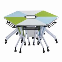Table de formation intégrée de haute qualité, pliable et portable pour salle de réunion