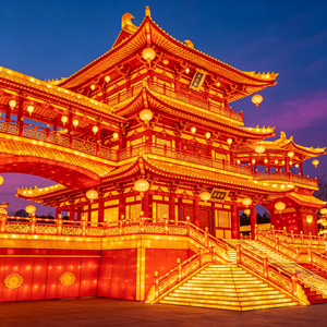 Lanterne de palais de la <span class=keywords><strong>dynastie</strong></span> Tang haut de gamme, cadre en soie, étanche, avec LED décorative pour... - Product Image 1