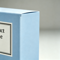 Ensemble de boîtes à savon en carton rigide bleu écologique personnalisable avec gaufrage et laminage mat pour emballage cadeau