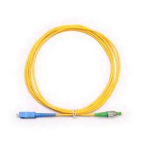 Cable de parche de fibra óptica SC/UPC a FC/APC, modo único, simple, 2mm, 3mm, SC