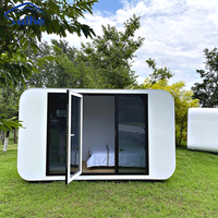 Maison conteneur préfabriquée en acier 3M, Cabine Apple, mobile légère, pour hôtel-resort de glamping, portable, étanche, utilisation hospitalière, design moderne