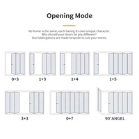 Portes pliantes à persiennes en bois blanc pour armoire de rangement intérieure