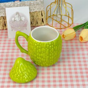 Lelyi yaratıcı seramik 300ml acı kabak su bardağı içme için komik sevimli kaplı niş çay süt partiler ambalaj içerir - Product Image 5