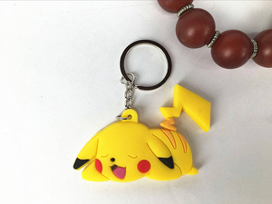 Q Y Cute <b>Anime</b> Cartoon Metal PVC <b>Keychain</b> for Women Girls Key Ring Accessories Cartoon Squirtle Pika Plane Two-Sided Handbag Pe - Product Image 3