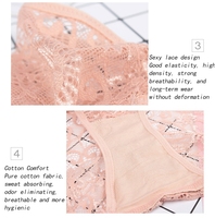 Culotte sexy en dentelle pour dames en gros Culotte taille basse en tricot coupe haute pour femmes Vente à chaud pour les filles