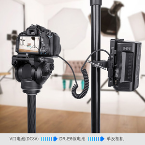 แคนนอน EOS 5D 70D 80D 90D EOSR อะแดปเตอร์ D-Tap LP-E6 กล่องแบตเตอรี่ปลอมแหล่งจ่ายไฟ - Product Image 3