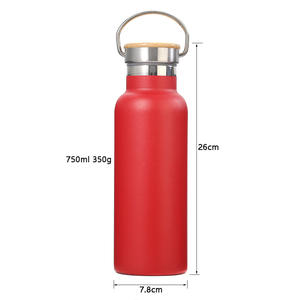 YDSH-001 Insulated Water Bottle 750ml 304 Stainless Steel Wide Mouth Outdoor Cycling Hiking Durable Sports Flask - Product Image 1
