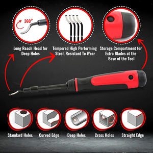 DZ alesatore per tubo in PVC fai da te allungabile collo in metallo sbavatura strumento svasante personalizzabile OEM per la rimozione di bava di plastica - Product Image 6