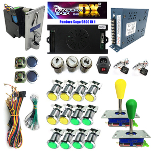 Pandoras Saga Hộp Tủ 9800 Trong 1 Hộp Trò Chơi Cần Điều Khiển 2 Người Chơi Mạ Bạc Đẩy Nút Với LED Arcade Trò Chơi Jamma <span class=keywords><strong>Kit</strong></span> - Product Image 5