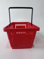 Paniers de courses en plastique portables de grande capacité personnalisables pour supermarchés