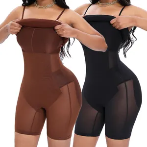 Vestido modelador Fajas Colombianas 2 em 1 melhor body para mulheres com alça modeladora Faja Reloj de Arena