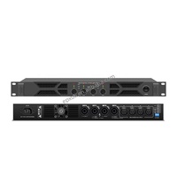 Amplificateur numérique professionnel XUNGUAN TD410 1U 1000W*4CH Classe D avec panneau en aluminium pour KTV, gymnases/arenas