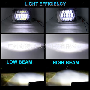 QIDEWIN 7-Inch Jeep Wrangler <b>LED</b> <b>Headlights</b> H4 High Low Beam Offroad Vehicle Light - Product Image 5