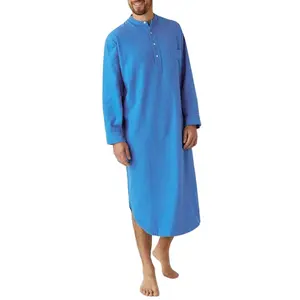 Muslim Fashion Men Clothing Pakistan Arabic Shirts Men Long Sleeve Linen Solid Color Islam Clothes Moroccan Jelaba