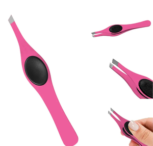 Pince à épiler pointue pour sourcils en acier inoxydable finition miroir, outil de beauté pour l'épilation des poils des sourcils - Product Image 1