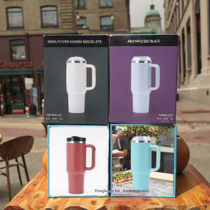 Taza de viaje aislada de segunda generación de 40oz, Pajita con mango de gran capacidad, aspiradora de diseño moderno 304, 6-12 horas de rendimiento térmico - Product Image 3