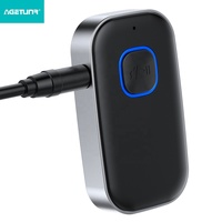 Récepteur Bluetooth sans fil AGETUNR J22 Mini V5.3 AUX 3,5 mm avec micro intégré, kit mains libres, adaptateur musical pour voiture/maison/bateau/casque