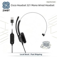 Headset Kantor Cisco 321 Mono Berkabel, Promo! HS-W-321-C-USBC HS-W-321-C-USB HS-W-321-C-RJ9 HS-W-321Q-C-USBC