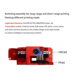 Extrusor HGX LITE de Doble Engranaje, Engranaje de Reducción de Acero Duro, Motor de Alta Velocidad, Piezas de Impresora 3D para CR10 CR 10S <span class=keywords><strong>Ender3</strong></span> <span class=keywords><strong>V2</strong></span> VORON - Product Image 4
