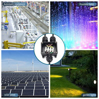 Boîte de jonction robuste E-Weichat EW-M2068L-Y à 3 ports en Y, en nylon, étanche IP68, pour câblage souterrain et applications solaires