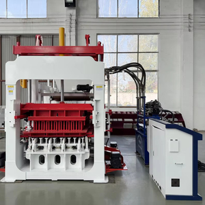 Machine automatique de fabrication de pavés avec moteur et hydraulique 240V/380V, garantie 1 an, plateformes dynamique et statique - Product Image 1
