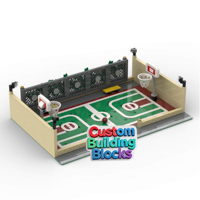 Bloc de construction personnalisé, modèle d'équipement pour cadeau d'entreprise, scène architecturale, pièce décorative créative en matériau ABS, DIY