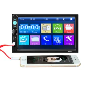 Máy Phát Âm Thanh Stereo 2 Din MP5 Đa Phương Tiện Trung Tâm Màn Hình Cảm Ứng Carplay Android 7 Inch Màn Hình LCD Cho Ô Tô