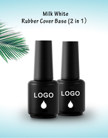 Cozderoi — Base caoutchouc UV 2 en 1, couche de Base, couverture, pour l'inspection des ongles