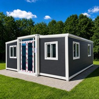 Superbe maison conteneur en panneaux sandwich EPS 20ft 40ft, extensible, préfabriquée, design respirant, mur isolé