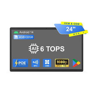24-inch treo tường rk3568 Android 14 màn hình cảm ứng hiển thị cho doanh nghiệp 4 + 64GB tùy chọn NFC PoE kỹ thuật số biển - Product Image 1