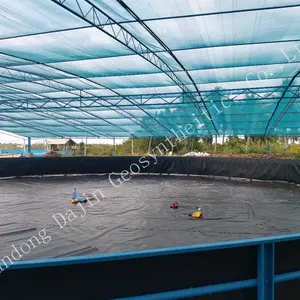HDPE plastik biofloc branda balık yetiştiriciliği tankı yuvarlak gölet geomembran astar