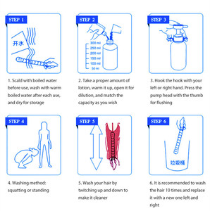 Kit de ducha Unisex para el hogar, juego de Enema Anal, higiene, riego, botella limpia - Product Image 6