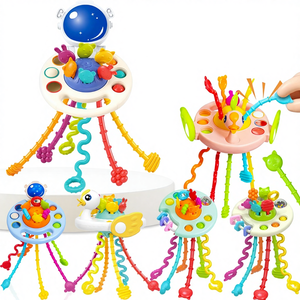 Juguete para Bebés, Sonajero Musical para la Dentición, Lala Le, Juguete de Plástico Suave para Agarrar con la Mano, Bola Manhattan C2 Sesele, Juguete para Jalar y Empujar - Product Image 1