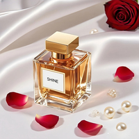 Vente en gros Bouteilles de parfum carrées en verre personnalisées 30ml 50ml 100ml Cube vide Vaporisateur de parfum avec pompe Couvercle Sayer