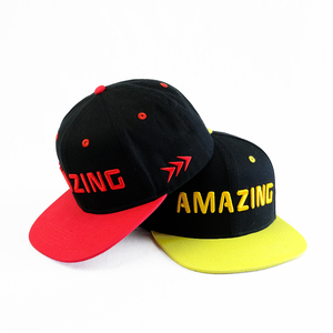 Custom 6 Panel Snapback <strong>Black</strong> 3D Embroidered Snapback <strong>Cap</strong> - Product Image 1
